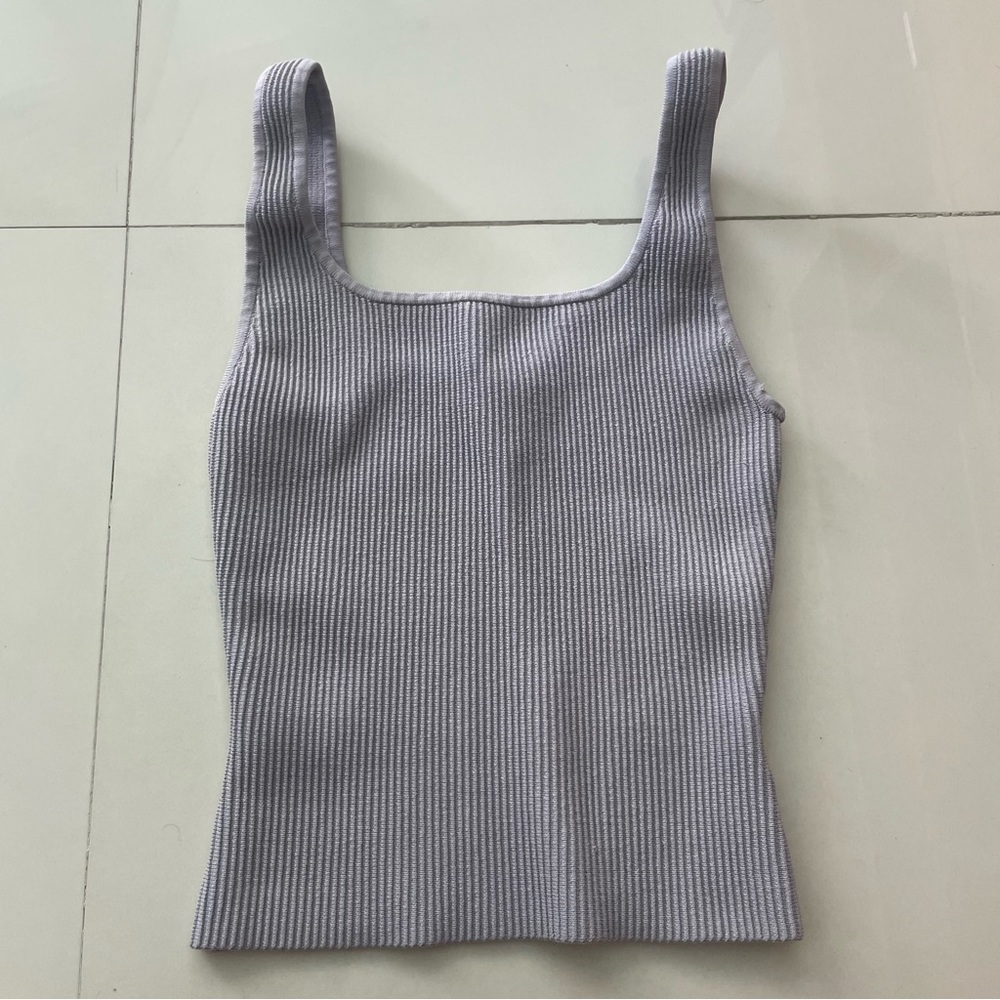 Aritzia Babaton Sculpt Knit Squareneck Tank